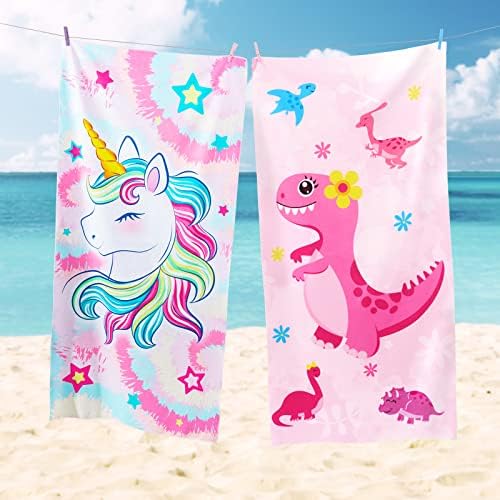 Wernnsai Tied Dyed Drine Dečiji ručnik za plažu - 30 x 60 ručnici za kampiranje za djevojke Brza suha
