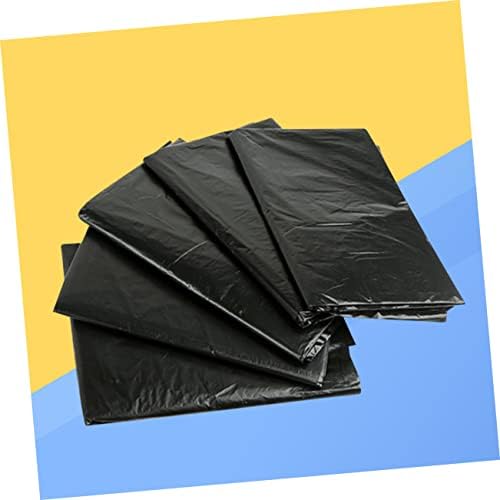 Cabilock 50pcs / set bacanje vrećice za jednokratnu crnu kašike za smeće Torbe za smeće travnjak i listove Torbe za smeće Velike crne kesice torbe za otpadnu košaru jake torbe za smeće