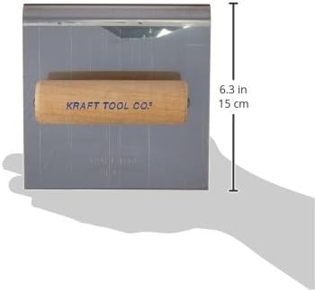 Kraft Tool CF175 6 X6 1/2 R 5/8 L SS CEMENT EDGER W / Drvo drška