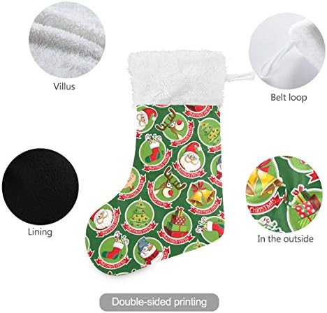 Pimilagu Božićne ikone Božićne čarape 1 paket 17.7 , viseći čarape za božićnu ukrasu