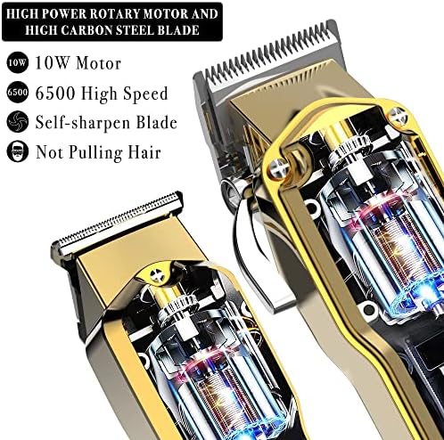 Hatteker Hair Clipper & amp; trimer Set za muškarce IPX7 vodootporna Akumulatorska Brijačka Mašina za šišanje za komplet za šišanje sa T-Blade trimerom za bradu, Kids, Professional USB punjiva
