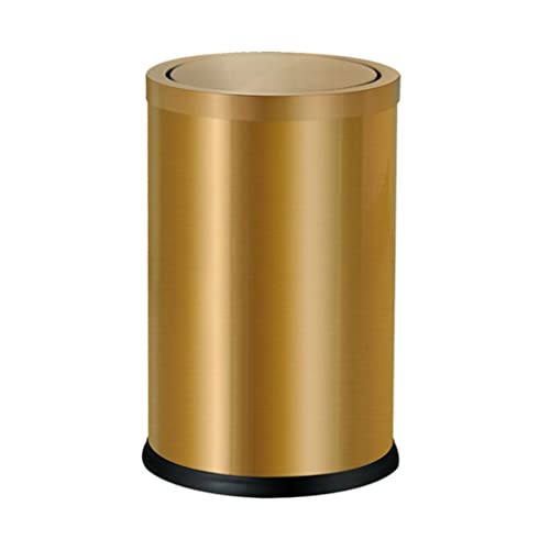 Hihelo smeće bin od nehrđajućeg čelika kantu za smeće zlato clamshell 9l otvorena kanta za smeće pravokutnik dnevni boravak balkon toaletni kantu za smeće, komercijalni ključni kantu