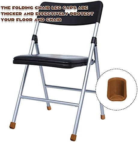 36 komada 7/8 inča sklopive stolice kape za noge za teške uvjete za plastičnu stolicu Kratke kape za nedruženje nameštaja sa šljokicama od tvrdog drveta