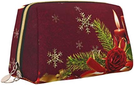 Ognot Božićna sadašnja kutija tiskana Big Travel šminke za torbicu, prijenosna toaletna vrećica za žene