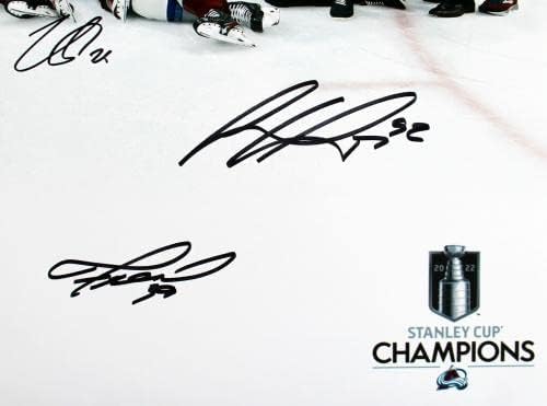Avalanche MackinNon, Landeskog, 4 potpisana 16x20 FOTO LE # 100/1 fanatika - autogramirane NHL fotografije