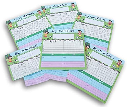 Šarene dječje predškolski ciljevi Chore Chart Pad - 50 listova