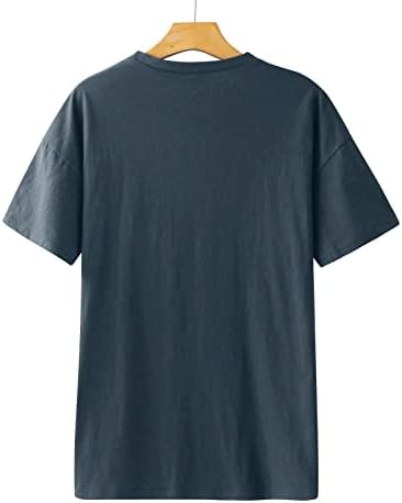 Dan nezavisnosti Ispiši majice za žene prevelizirana bejzbol majica s pola rukava za posadu izrez na vrhu vrhova za preveliku majicu