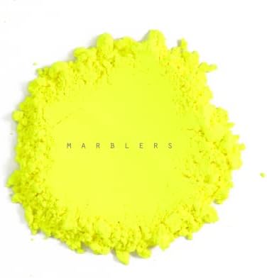 Marblers Fluorescentni Mica puder [NEON ŽUTO] 1oz | Matte pigment | Dye | Netoksično | Vegan