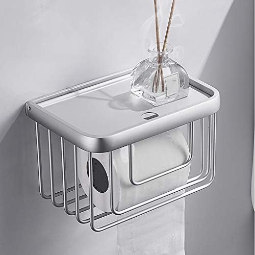 ZLDXDP metalni držač toaletnog papira držač rolne sa zidnom policom za kupatilo,kuhinja