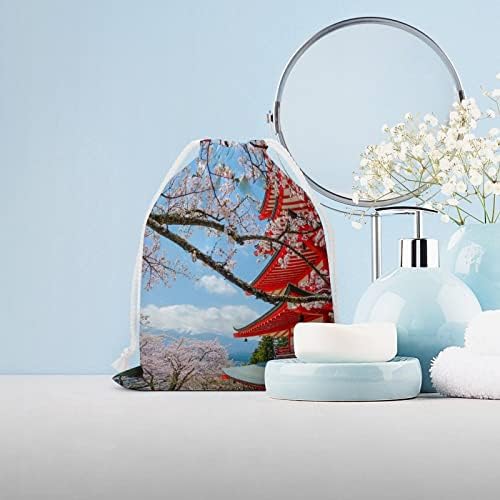 Cherry cvjetovi nosača Fuji platnene torba za pohranu za ponovno punjenje vrećica za pucanje vrećice