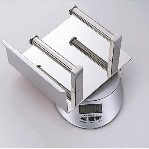 JYDQM toaletni držač za papir-WC-WOAL papir sa policom, ljepilo bez bušenja ili zida montirane