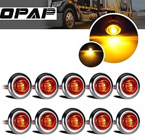 OPAP 10 x 3/4 inčni amber i jantar LED svjetla Trailer marker Visoka niska svjetlina 3SMD, 3/4