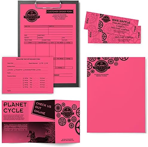 WAUSAU papiri 22119 papir u boji Astrobrights, 24lb, 8-1/2 x 11, Plasma Pink, 500 listova / Ream