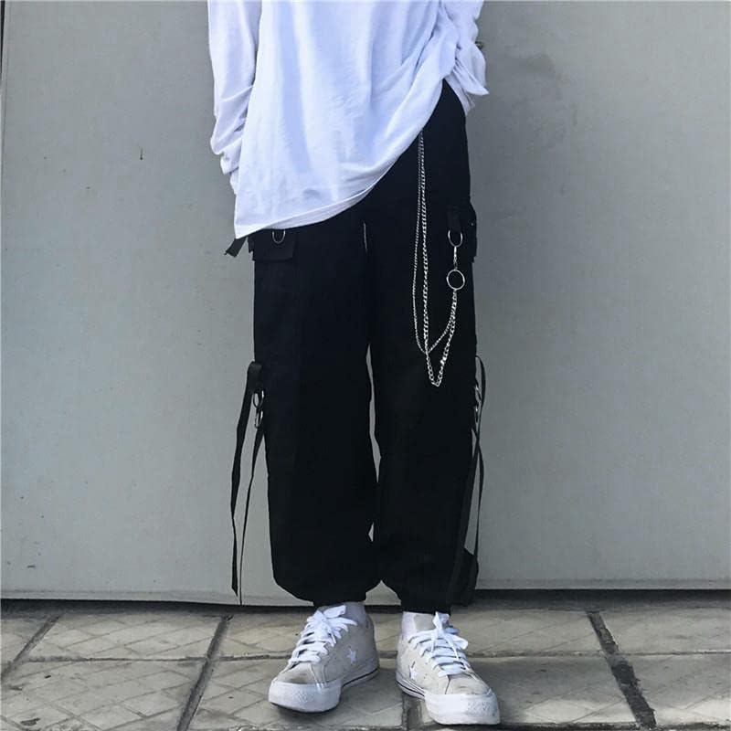 Muški setovi teretni hlače Muška majica Komplet s dugim rukavima Korean Streetwear Hip hop harajuku proljeće