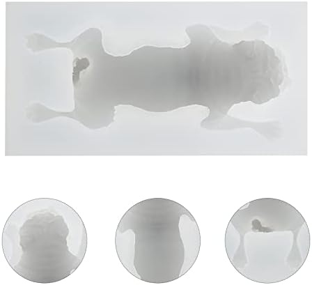 SUPVOX 3D PUG Oblik pasa silikonski kalup, mousse kalup za torte, polimerni glineni kalup, zanat, rezin epoksidni,