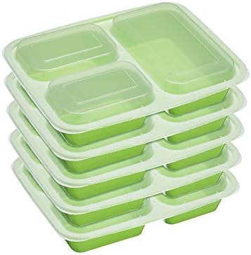 Kuhinjski zanat Zdrava jedenje porcije BPA-free Control kutije za ručak / prehrambeni spremnici, 24,5 x