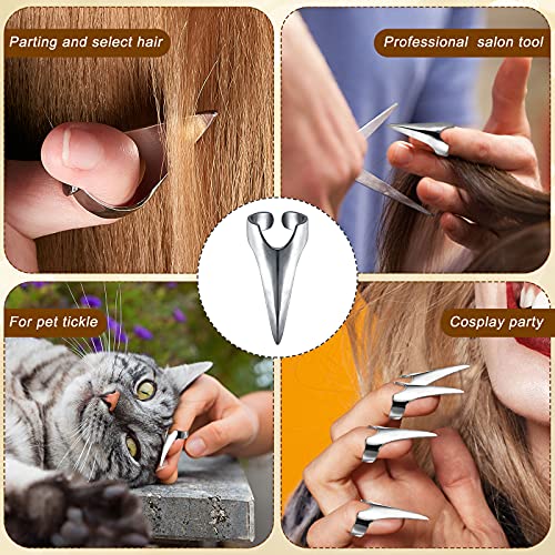 10 komada podesivi Razdjeljak kose i alat za odabir prsten za presijecanje kose Nail Finger