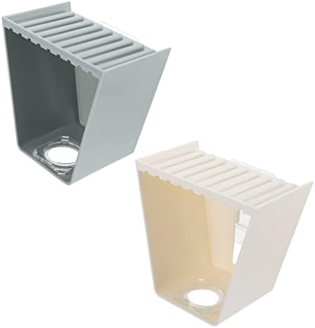 Alipis 2pcs cookus zidne britvice boce za kupanje zidni montirani čelični nosač polica od čeličnih
