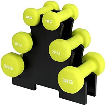 GYK Unisex neoprenske bučice, Šesterokutni dizajn protiv kotrljanja,ručni utezi Dumbells za dom-teretana-vježbe-Fitnes-trening-dizanje tegova-izgradnja tijela-toniranje mišića-Pilates