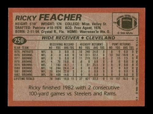 Ricky Feacher autogramirana 1983 kartice # 250 Cleveland Browns SKU # 176070 - NFL autograme nogometne karte