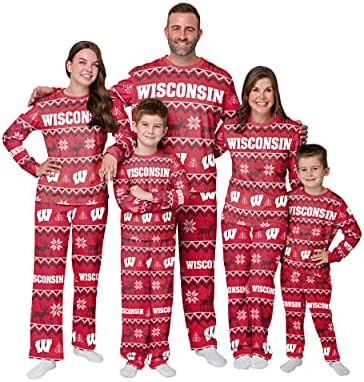 FOCO NCAA koledž tim ružan uzorak odgovarajući Set porodične praznične pidžame