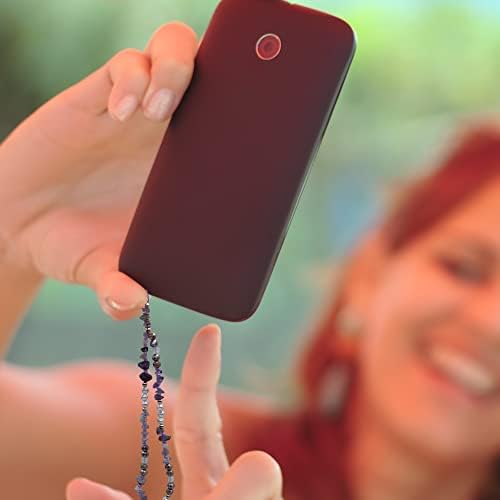 Ufritan Crystal Beaded phone Charm, torbica za mobilni telefon lančanik, ručno rađeni prirodni dragi kamen lanac telefona, poludragi dragulji narukvica privjesak za ključeve za žene djevojke