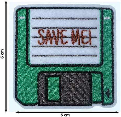 JPT - disketna disketa Spremi me Slatka crtani izvezeni aplicirani šanki / šivati ​​zakrpe Badge Slatki logo Patch na velj jaknu košulje