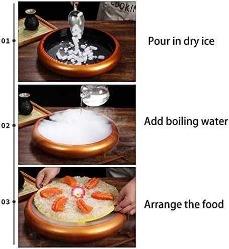 Okrugla morska hrana Sashimi Bucket Japanski suhi ledeni ploča Buffet servis Ličnosti Kreativni
