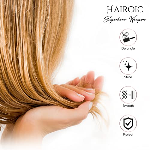 Hairaic 3 u 1 kosu za kosu turmalinski keramički ravni glačalo za sve tipove kose + anti frizz za kosu serum za hladnjak + kosu za dlake 3 komada četkica za četkicu biorazgradiv