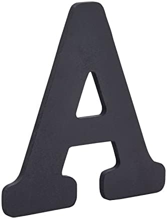 Set od 26 crnih drvenih abecednih slova za umjetnost i obrt, 6-inčni rustikalni Abeceda za uređenje