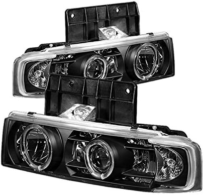 Spyder 5009210 Chevy Astro 95-05 / GMC Safari 95-05 farovi projektora - LED Halo-Crna-visoka 9005-niska 9006