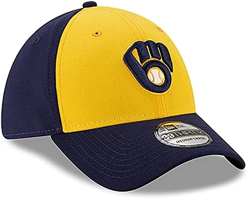 New Era Milwaukee Brewers Alt Logo Team Classic 39thirty Navy stretch Fit šešir