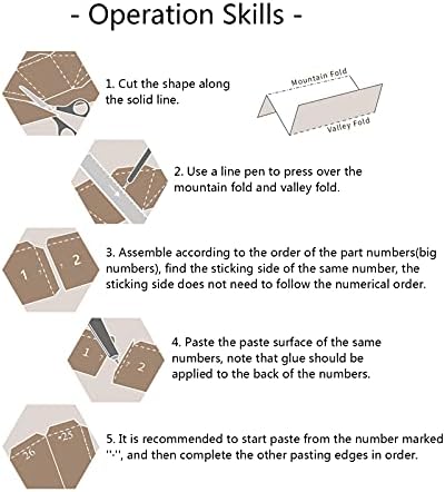 Buldog Oblik DIY Zidni ukras Ručno rađeni papir Model Kreativni papir Skulptura Geometrijski papir Trofej 3D origami