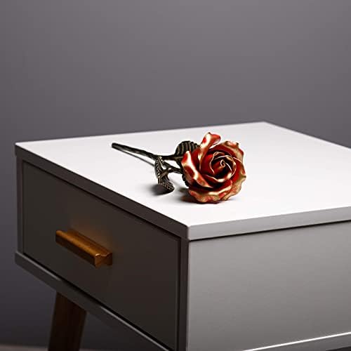 Ručno kovana ruža od kovanog gvožđa-romantični metalni poklon večne ljubavi