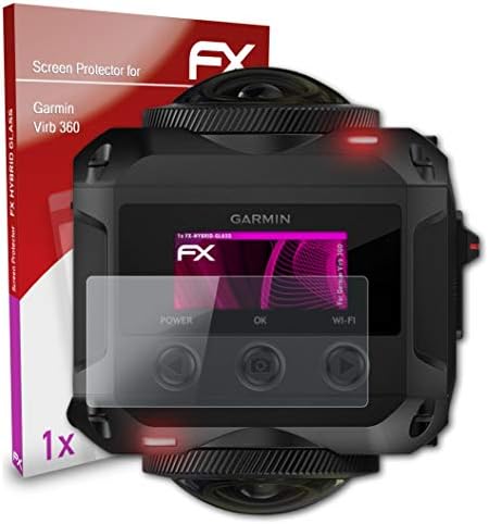Atfolix plastični stakleni zaštitni film Kompatibilan sa Garmin Virb 360 zaštitnikom, 9h hibridni