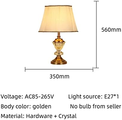 DLOETT Crystal Tabela Lamp Hotelska spavaća soba noćno svjetlo Noćna tkanina Lamp dekoracija Crystal Desk