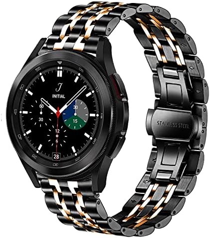 Dealule Bands kompatibilni sa Galaxy Watch 5/5 Pro / Galaxy Watch 4/4 Classic / Galaxy 3 41mm / Galaxy Watch 42mm, 20 mm Čvrsti remen od nehrđajućeg čelika za žene muškarci