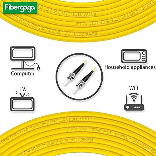 Fibergaga-1m OS2 ST / UPC do ST / UPC-a zakrpa za patch jednodnevni vlakna, simplex, dužina opcija: 0,5m-30m 9 / 125μm 2,0 mm prečnik kabela optički kabel, OS1 / OS2 kompatibilan