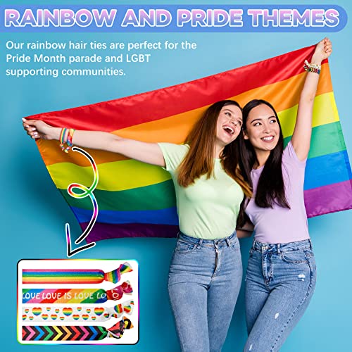 24 komada rainbow hair Tie Accessories Gay Pride Parade Festival proslava Accessories Gay Pride
