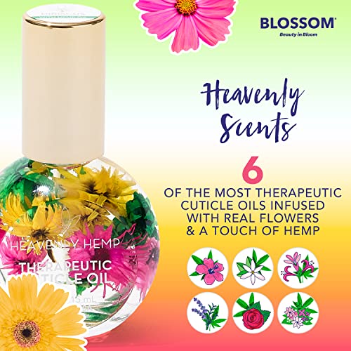 Blossom Heavenly Hemp terapeutsko, hidratantno, hidratantno, Jačajuće, mirisno ulje za zanoktice, natopljeno