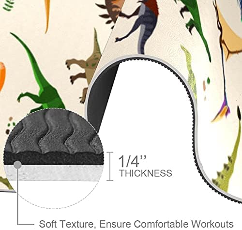 Slatka dinosaurusa uzorak Extra Thick Yoga Mat - eco Friendly Non - slip Vježba & fitnes Mat Vježba