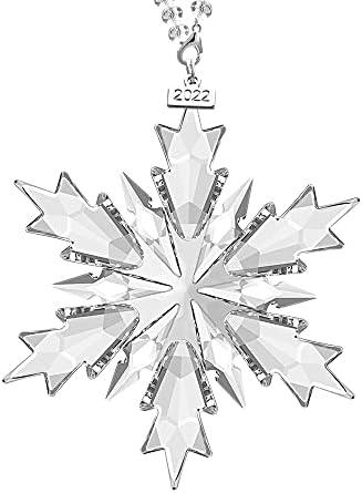 2022 Godišnji Božićni Ukrasi Crystal Snowflake Star-Ukrasi Za Božićno Drvo Privjesak Kristalni