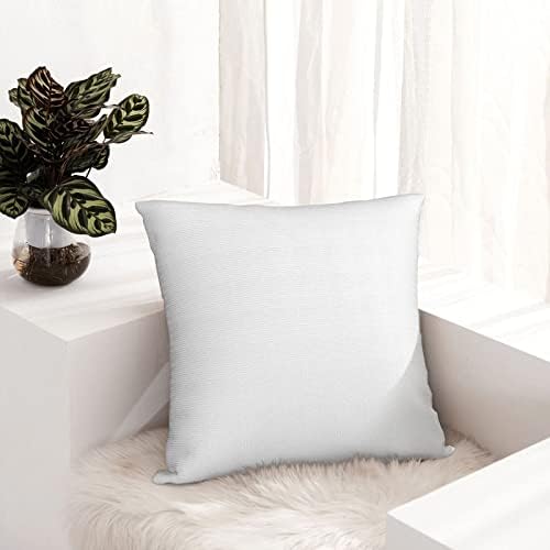 Amapark Prilagođeni jastuk za bacanje Personalizirani jastuk s tekstom s slike naziva kvadratnih jastučnika za jastuk za kauč za kauču na kauču stolica za krevete seoske kuće ukrasne više veličina, bijela, 12 x12