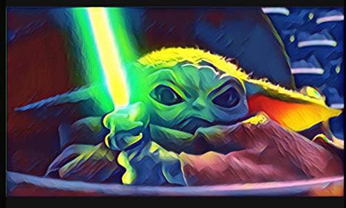 2-Pack Baby Yoda Light Sabre Mandalorian the child Star Wars slatka Baby Alien Vinyl Decal naljepnica