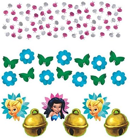 Disney Tinkerbell Rođendan Party Confetti Vrijednost Dekoracija paketa, više boja, 1,2 oz.