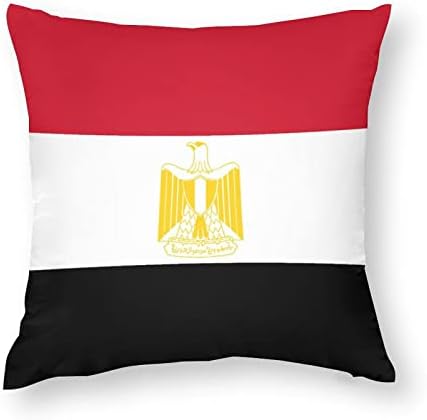 Egipatska zastava set 2 baca jastuk pokriva kvadratne jastučne jastuke za kauč na kauču na kauču na skladištu