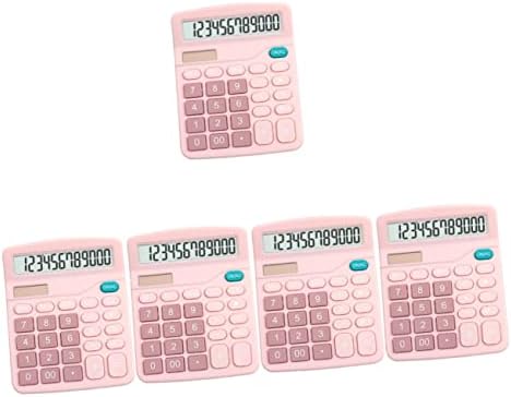 Stobok 5pcs Osnovni ručni kalkulatori Početna Prijenosni računski učitelj Pink nagrade Studentski