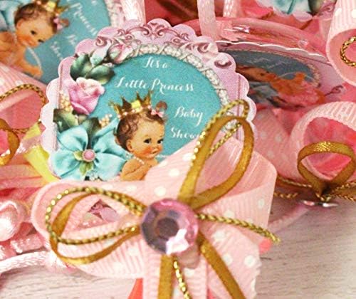 12 To je mala princeza ružičasti za bebe cvijeće krune akrilne pacifikatorske vrpce Ogrlice za tuširanje dječje
