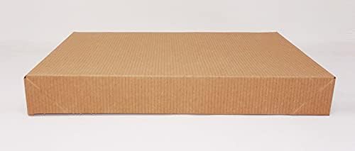 Poklon kutije od Kraft odjeće od 2 komada - 11 1⁄2 x 8 1⁄2 x 1 5⁄8 -5 pakovanje