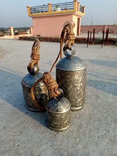Rustikalna srebrna antikva zvona | Javna vješalica sa vijencem | Kuća za odmor | Vanjski vješalica za zaštitu